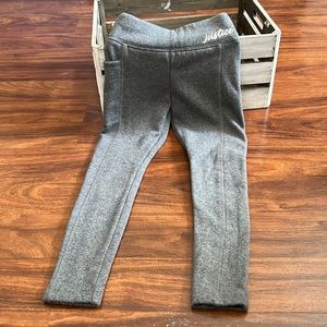 Justice fleece lined leggings